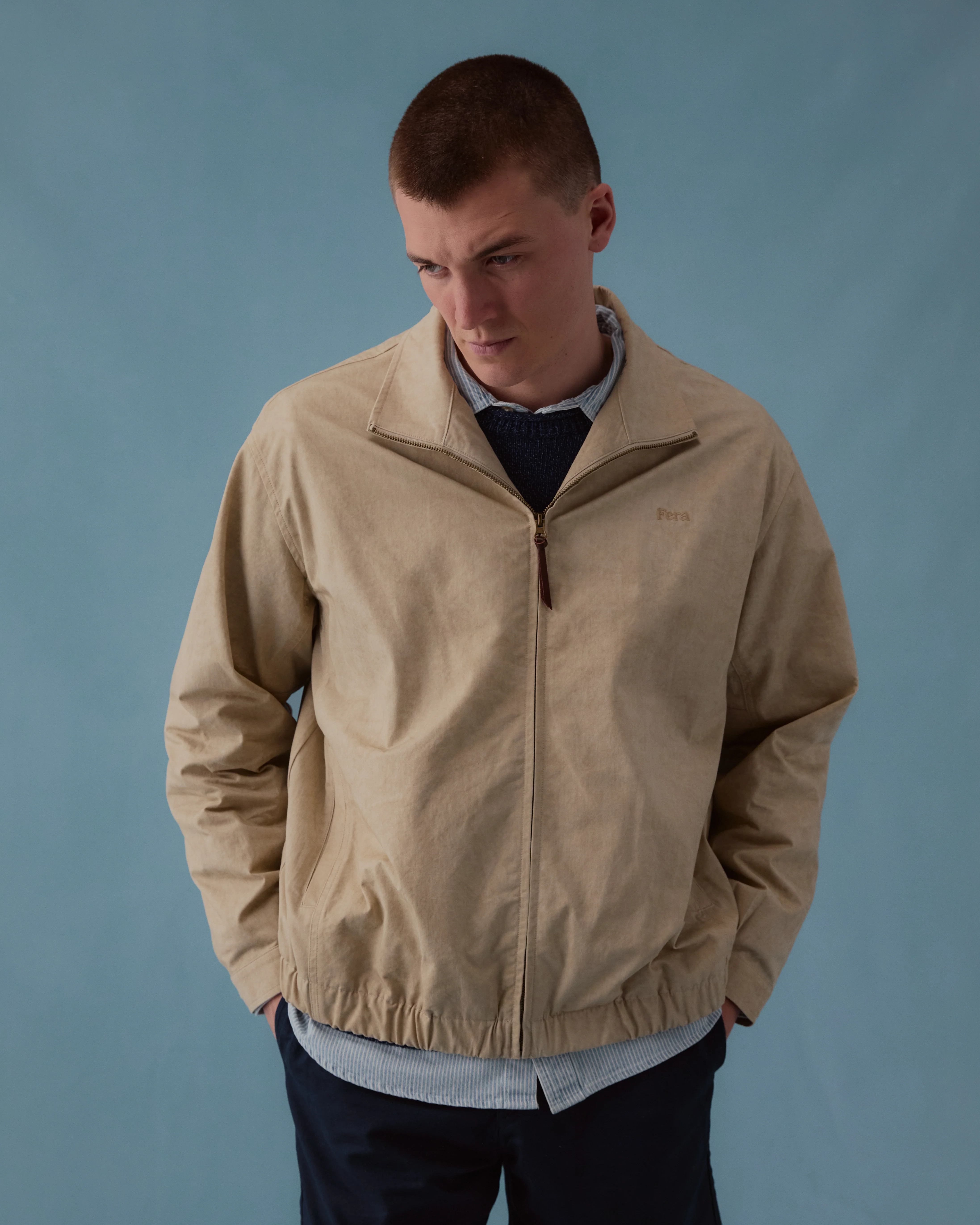 Cotton Windbreaker - Sand - Image 3