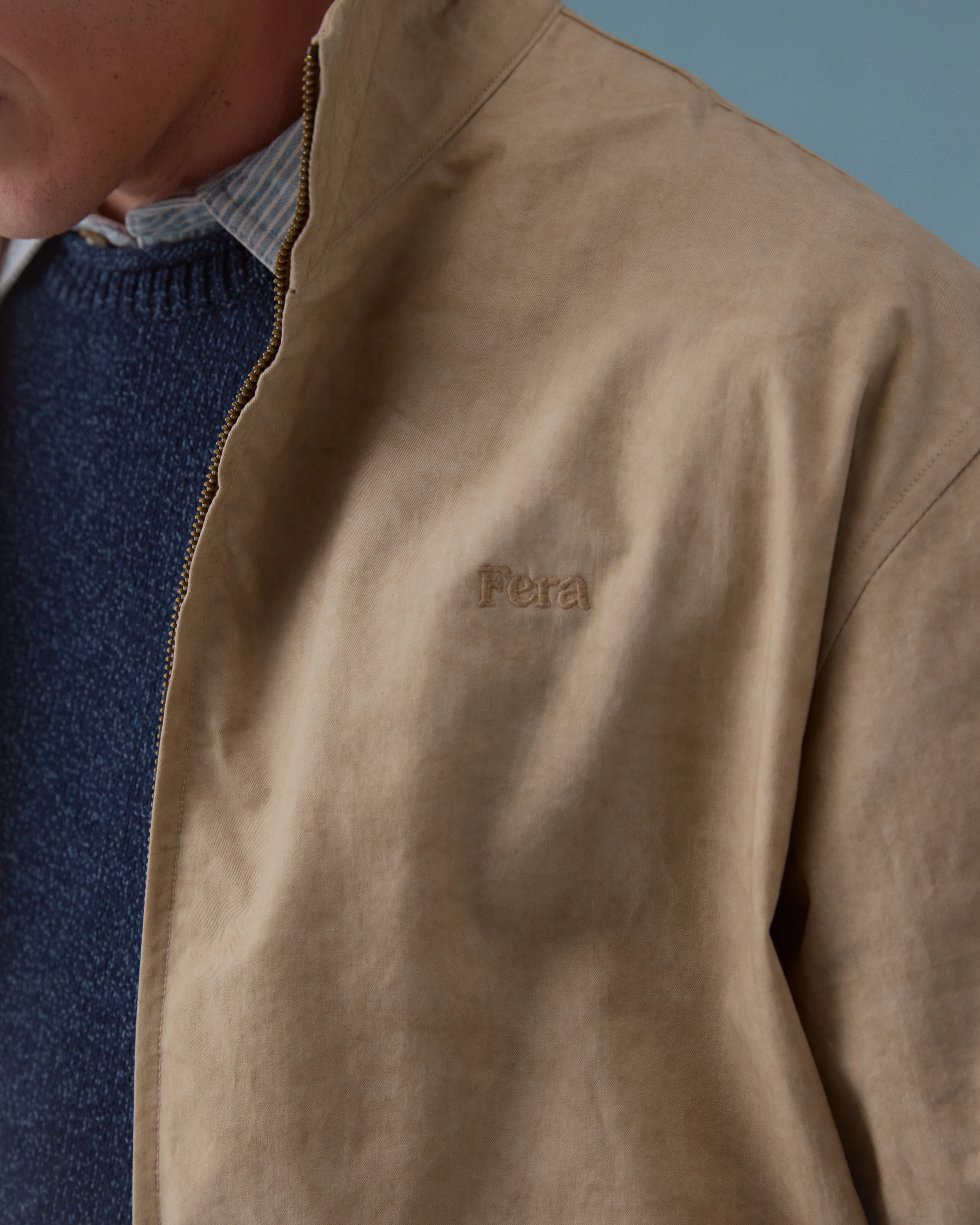 Cotton Windbreaker - Sand - Image 5