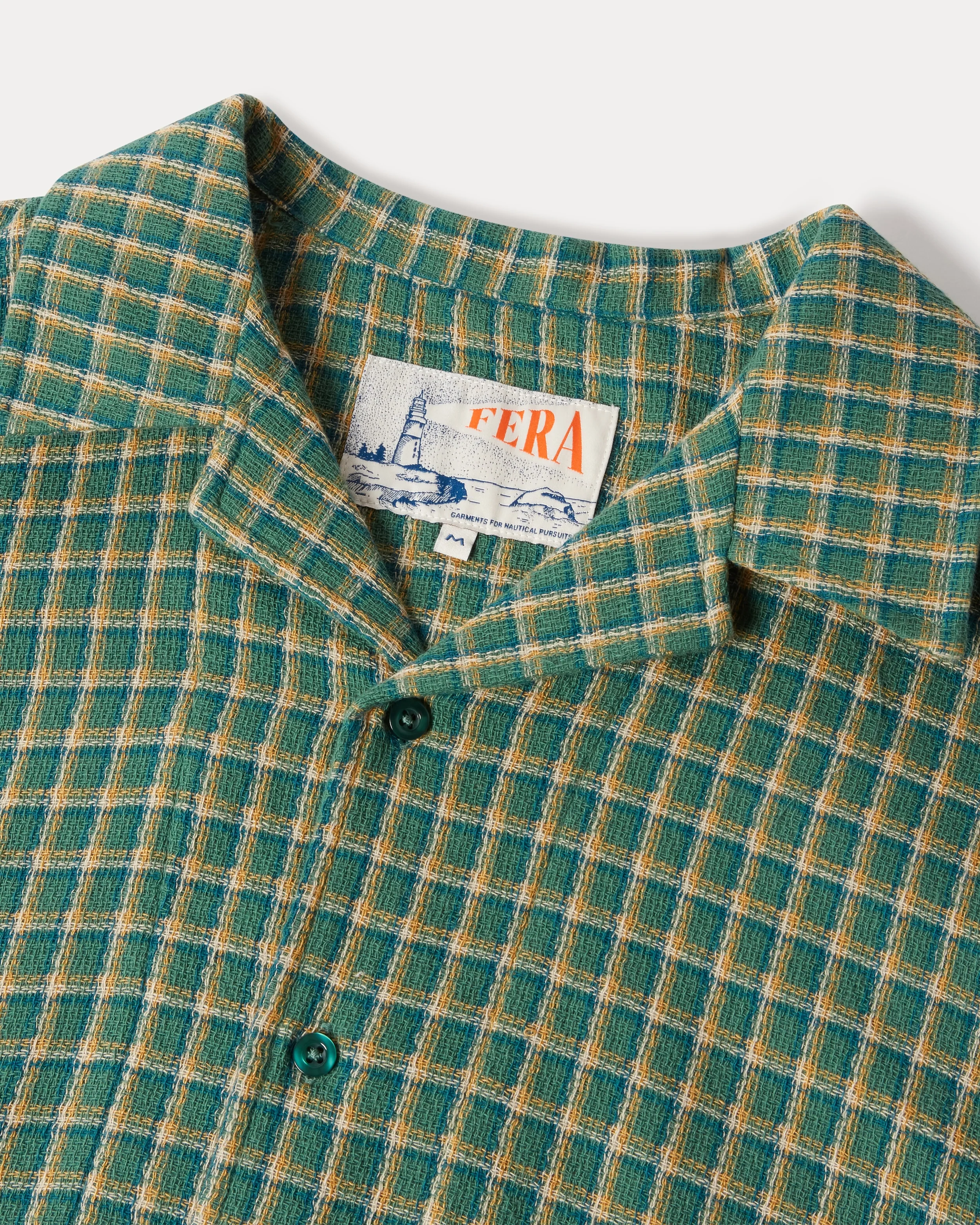 Cuban Collar Shirt - Japanese Weave - Image 5