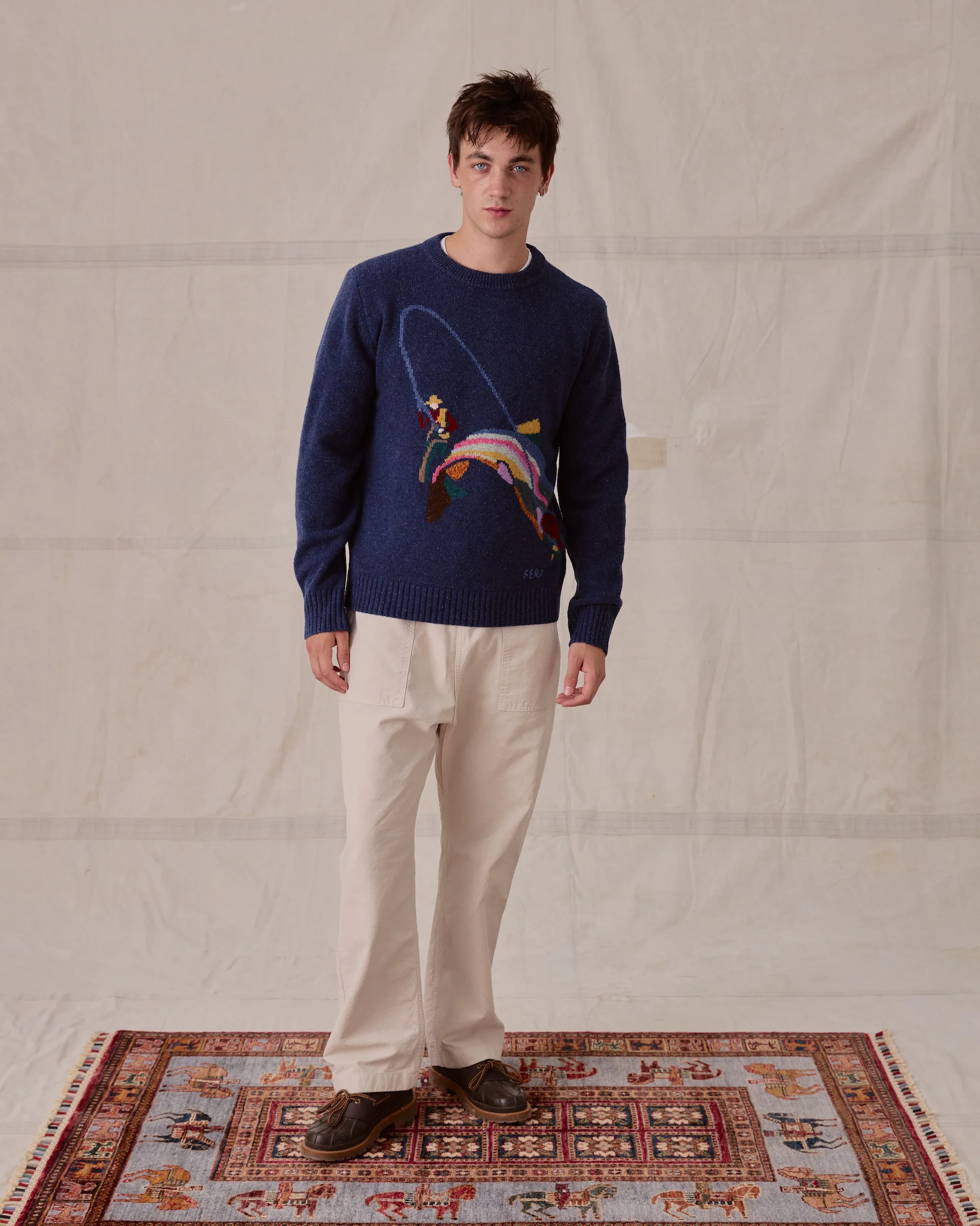 Double Haul Knit - Navy - Image 3