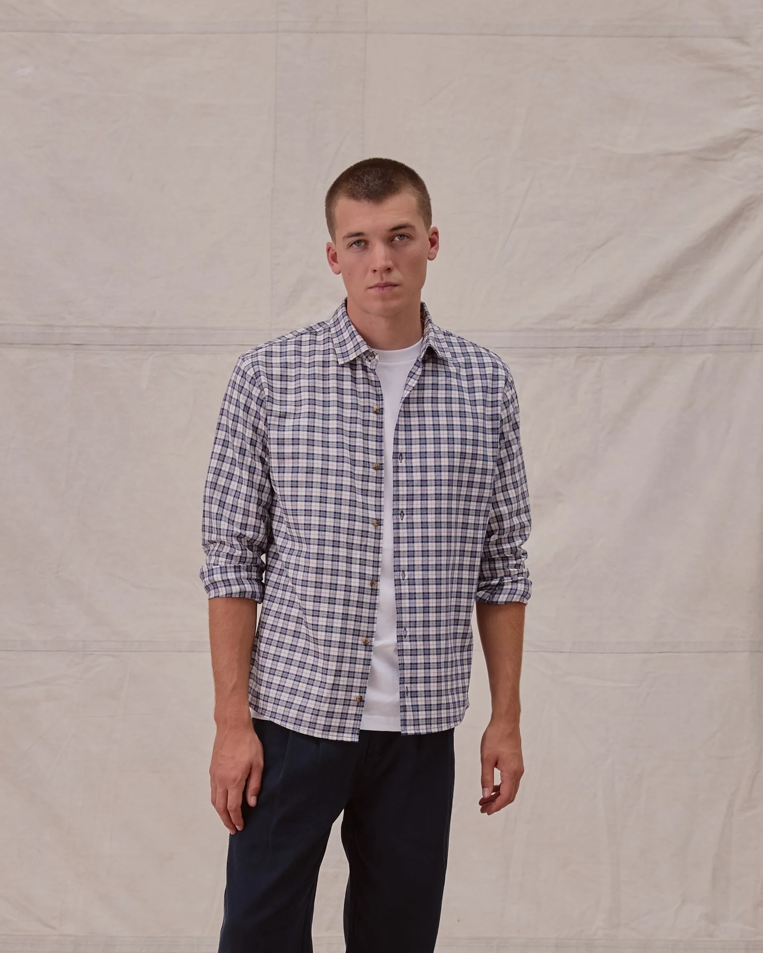 Ebble Shirt - Navy - Image 5