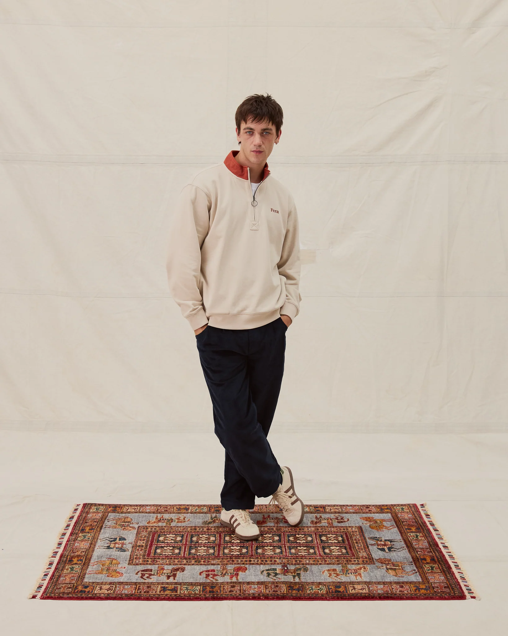 Quarter Zip - Stone - Image 3