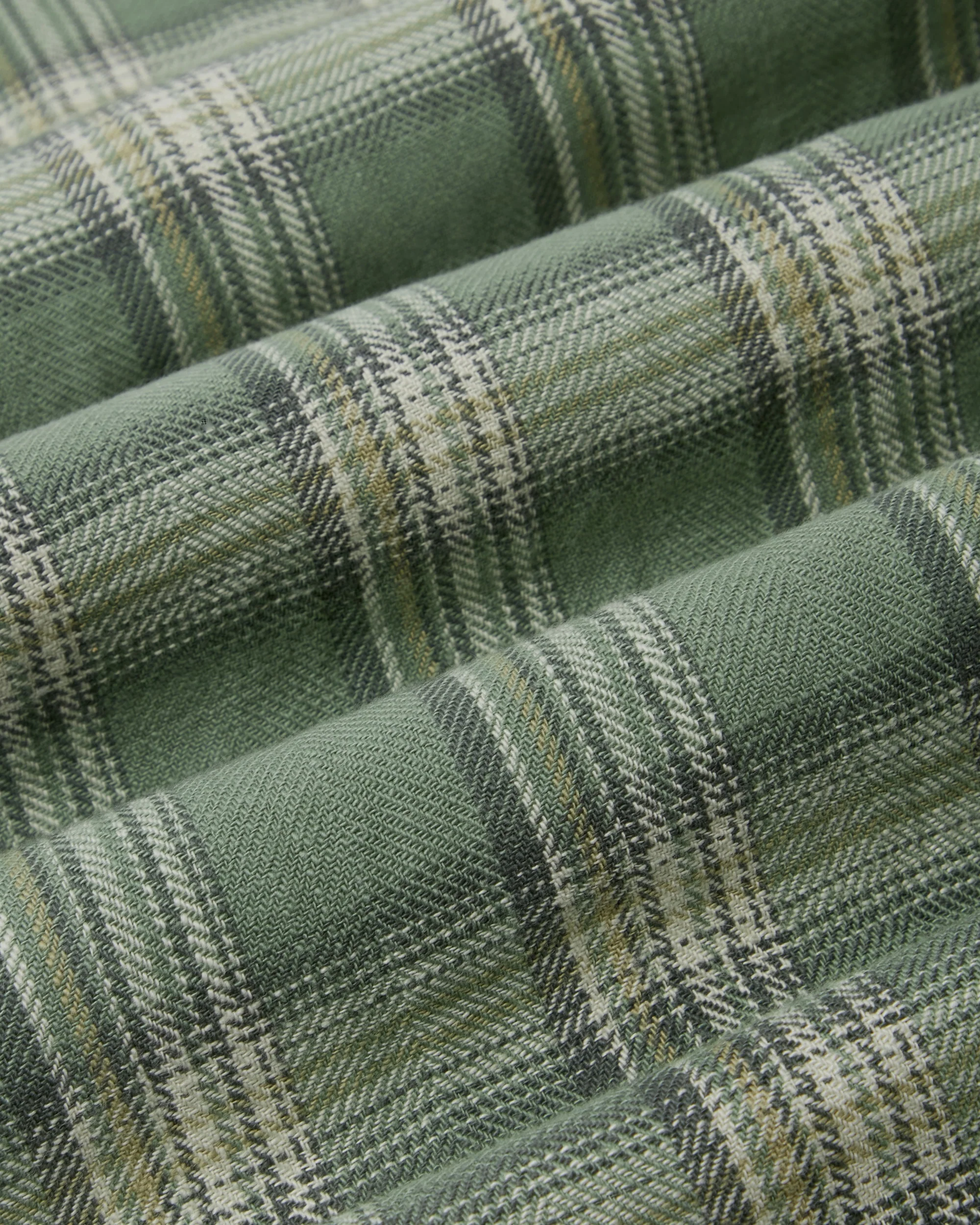 Japanese Flannel Shirt - Green - Image 5