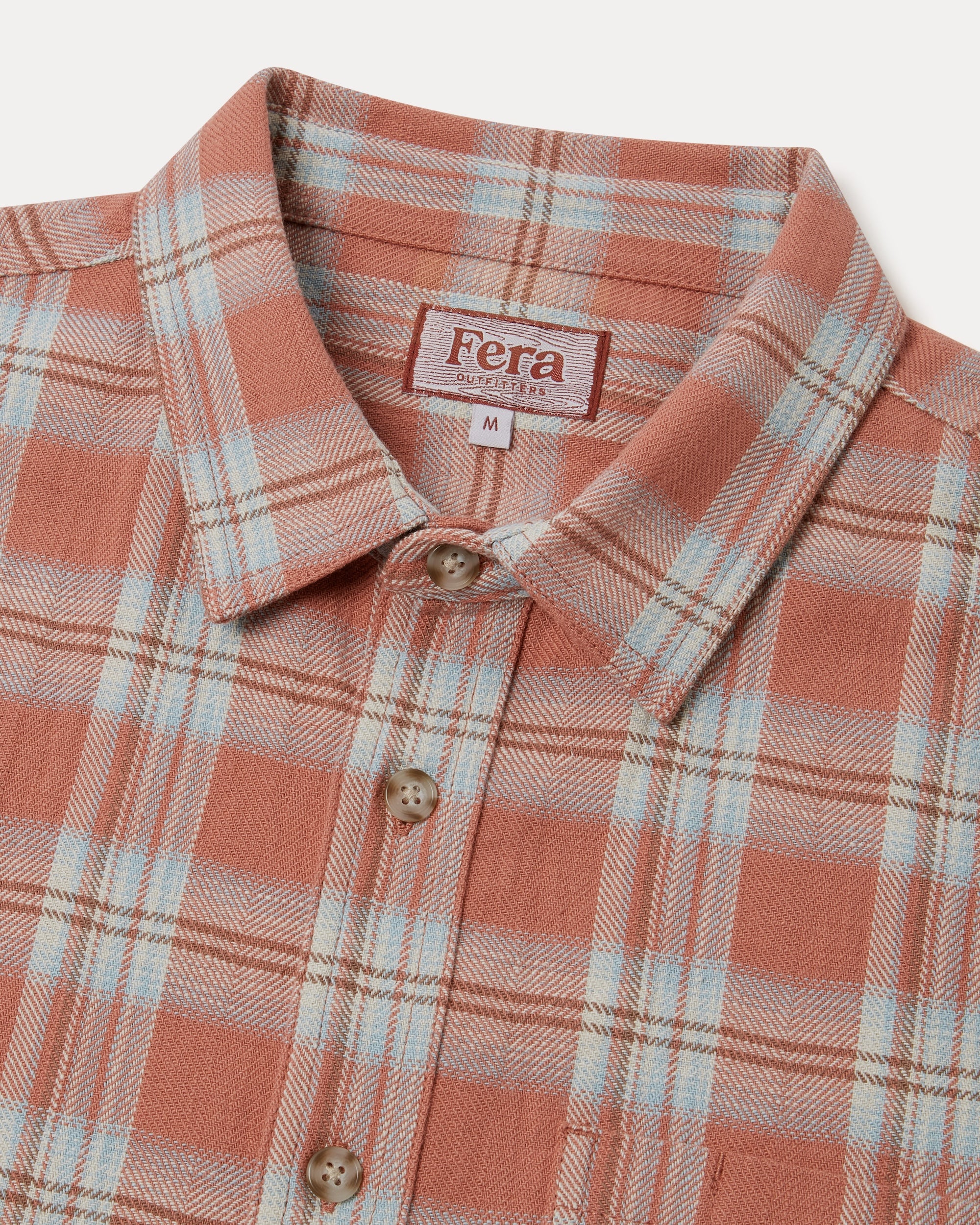 Japanese Flannel Shirt - Dusty Pink - Image 6
