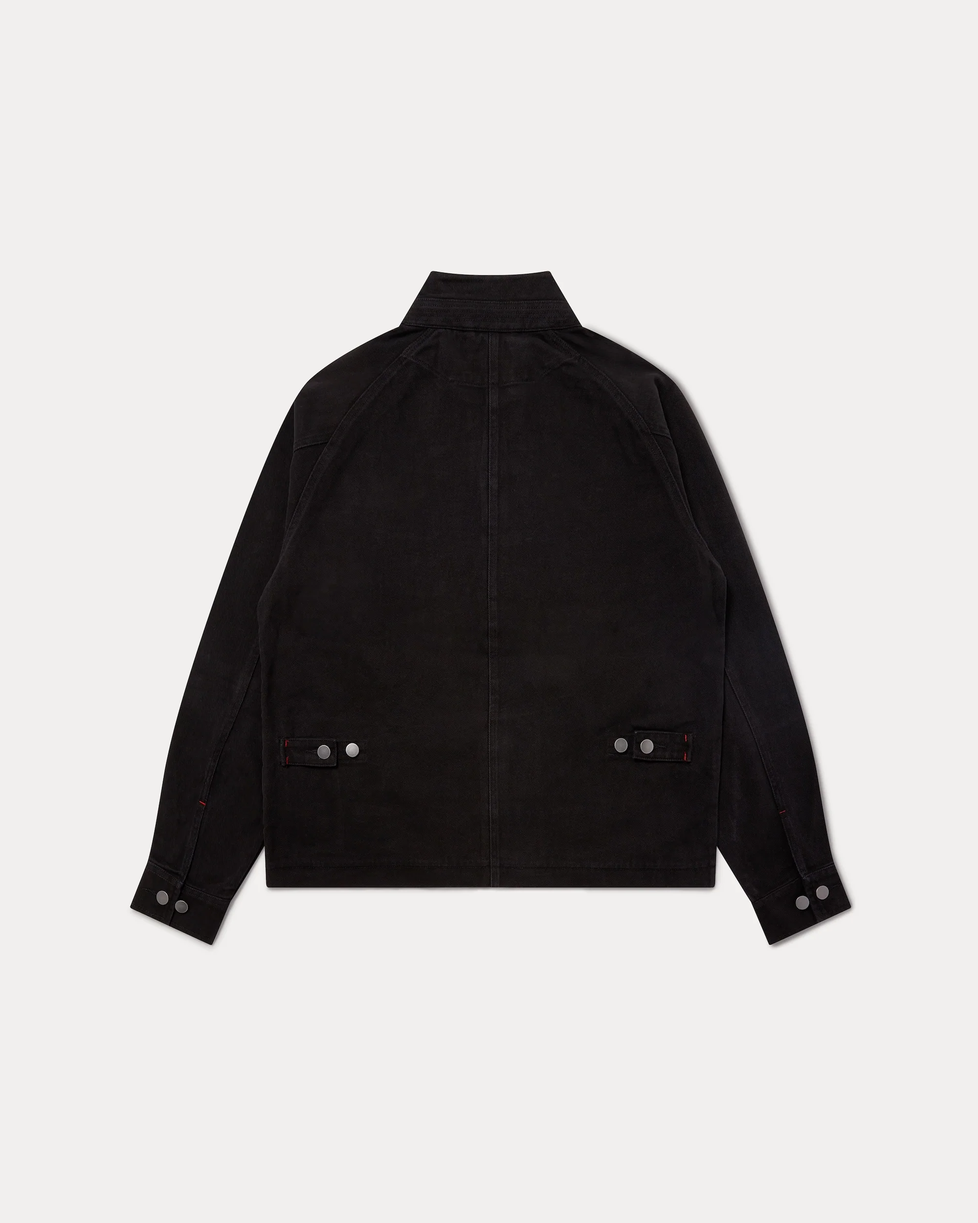 Low Collar Jacket - Black - Image 7