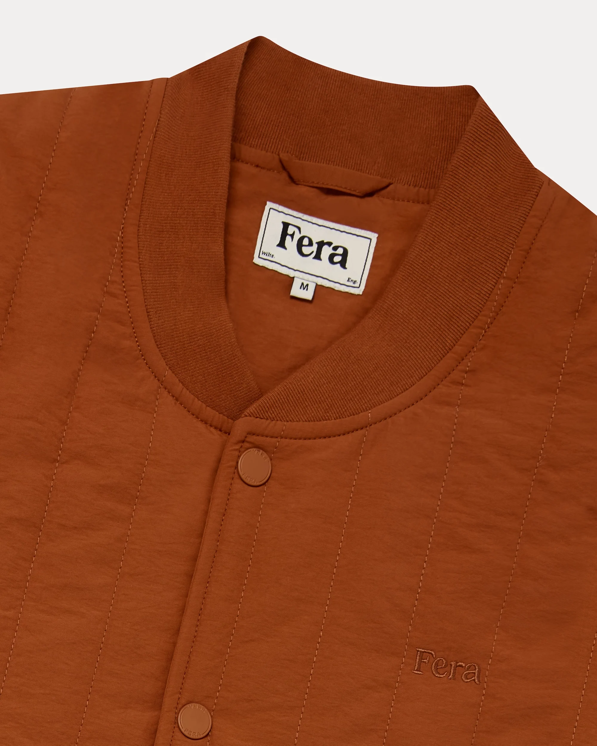 Quilted Gilet - Rust - Image 6