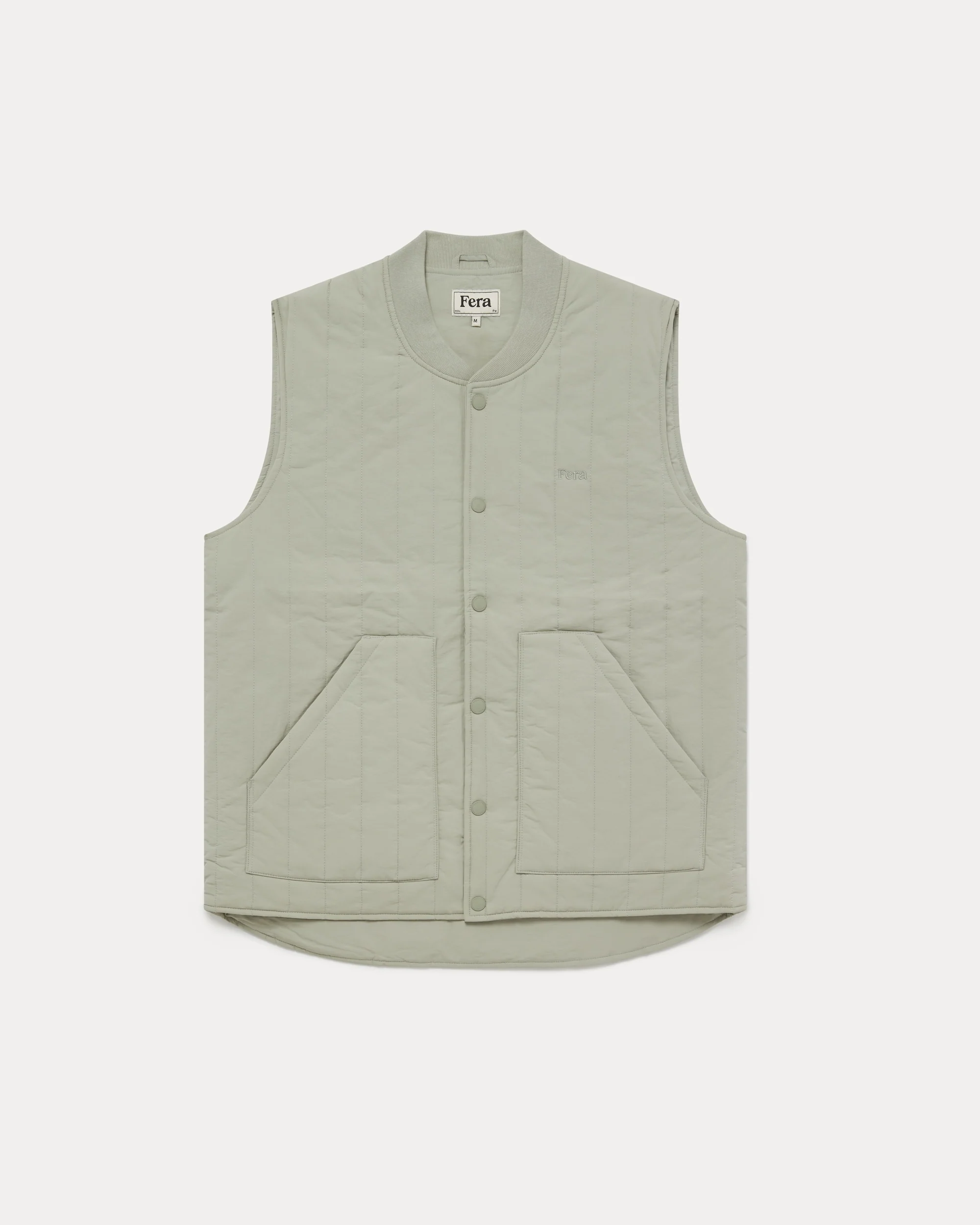 Quilted Gilet - Stone
