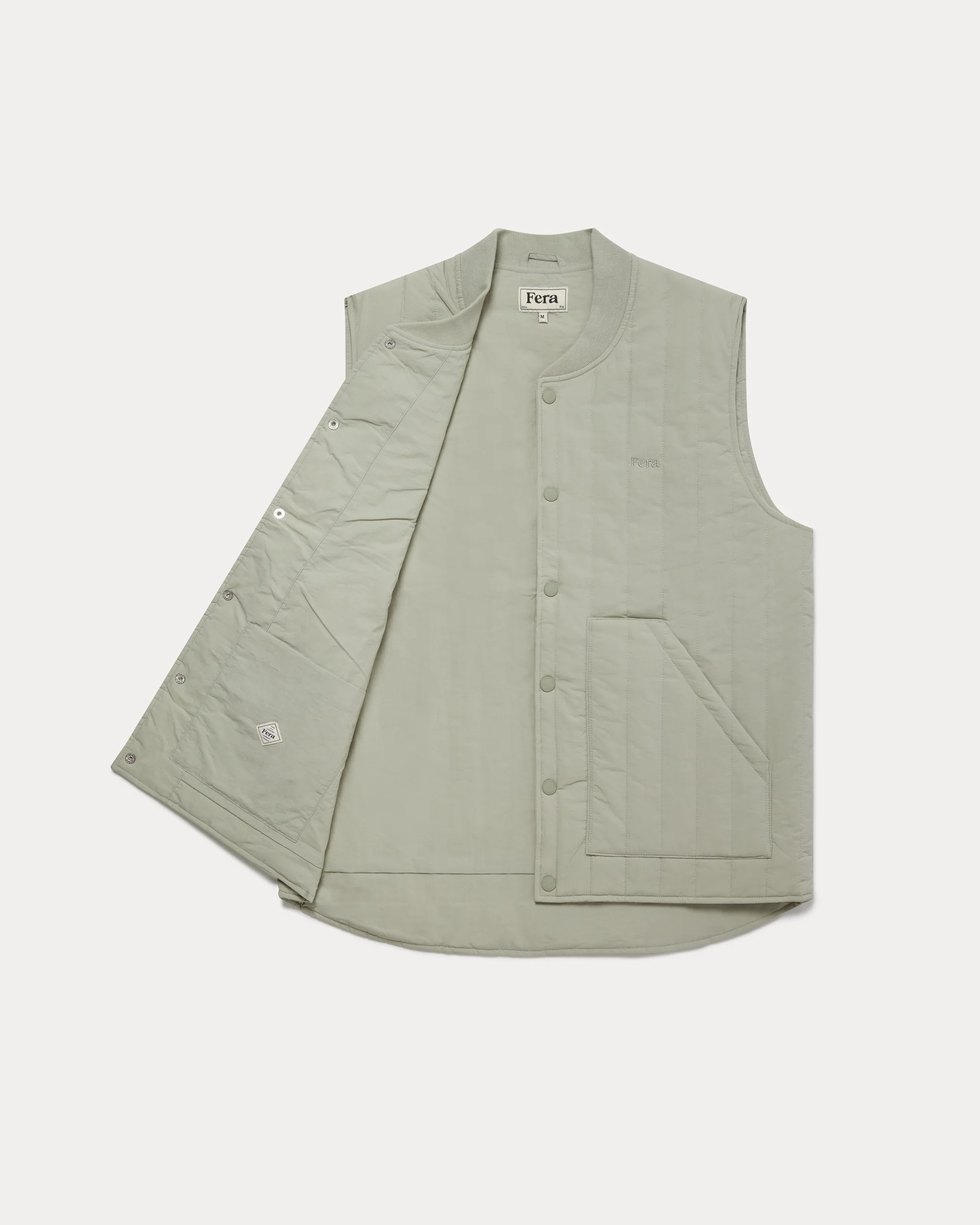 Quilted Gilet - Stone - Image 5