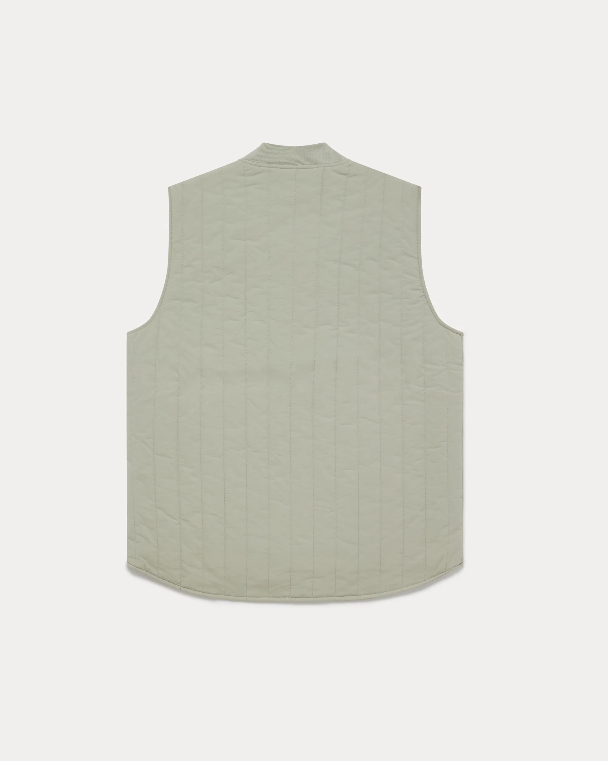 Quilted Gilet - Stone - Image 6