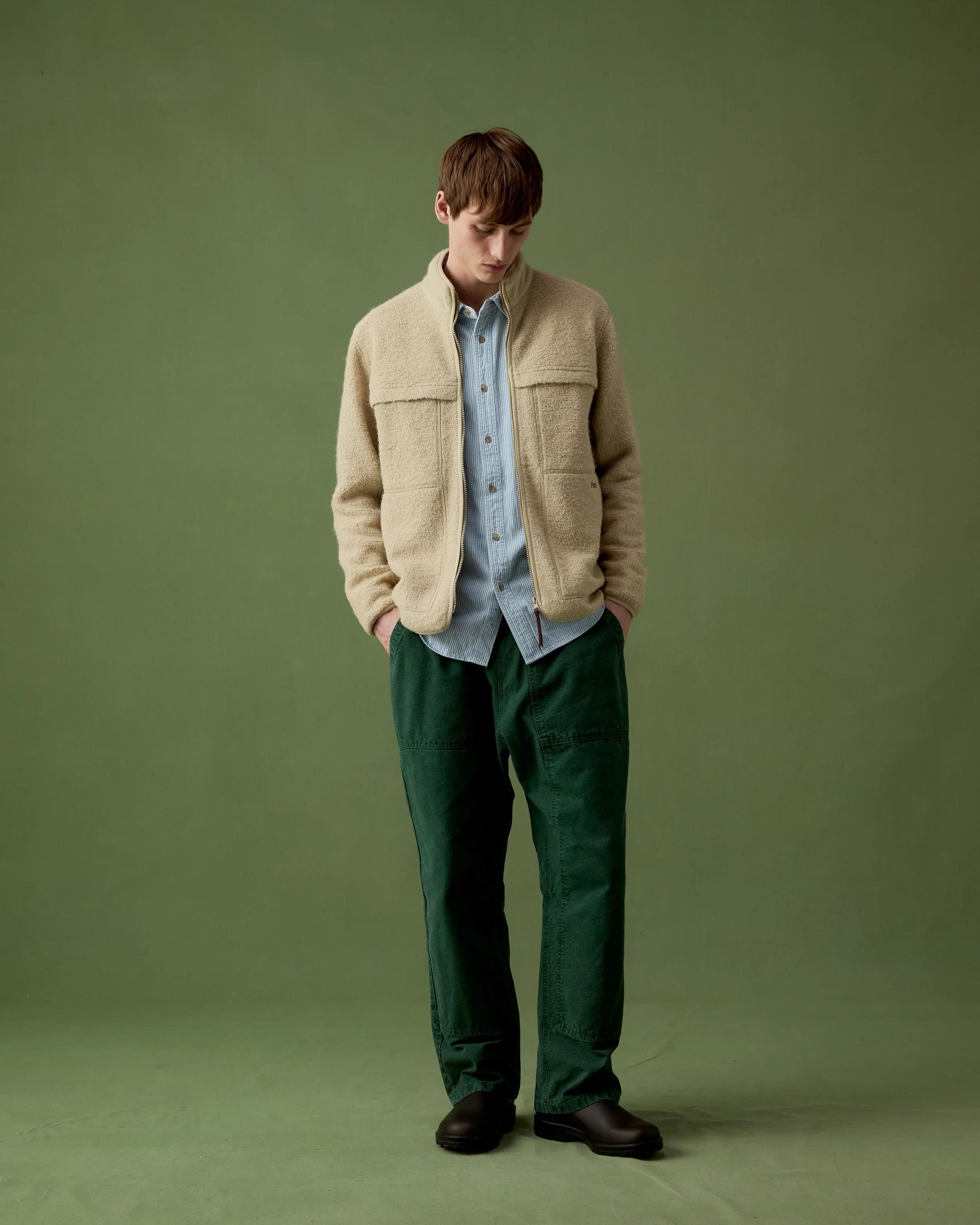 Swale Wool Fleece - Ecru - Image 2