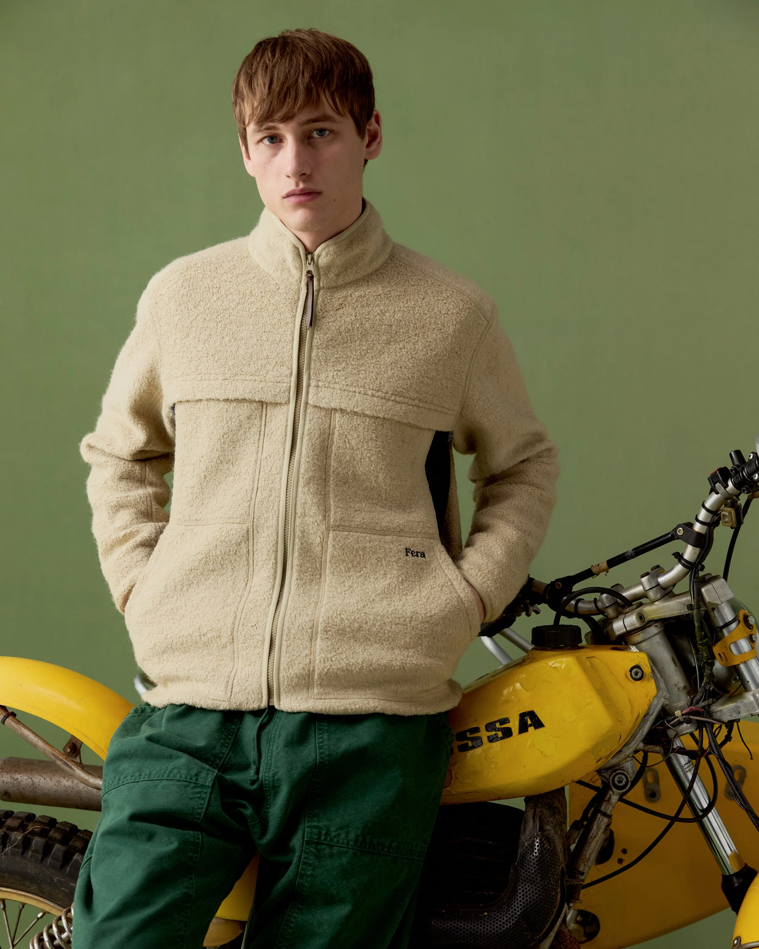 Swale Wool Fleece - Ecru - Image 3