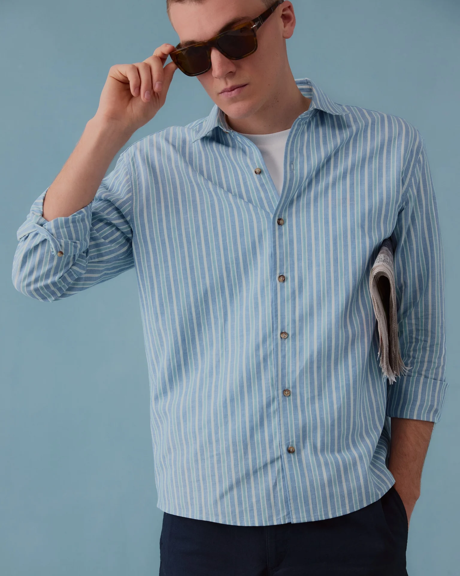 Tamar Shirt - Blue - Image 4